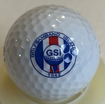 Golf Union of Iceland Golfsamband Íslands (GSÍ) Logo Display Golf Ball - $29.35