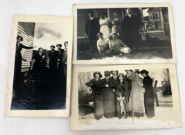 Lot of 3 Antique RPPC Real Photo Postcards Men, Women, Dogs Laughing Fun - £25.33 GBP