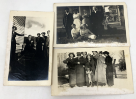 Lot of 3 Antique RPPC Real Photo Postcards Men, Women, Dogs Laughing Fun - £24.81 GBP