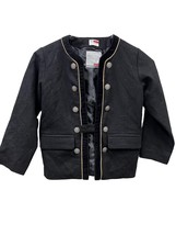 Kids of Norway black jacket Norwegian bunad jacket Size 116 cm / 5-6 Y - £30.37 GBP