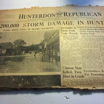 Hunterdon NJ Republican July 26 1945, Storm, Archives, Newspaper Birth d... - £14.04 GBP