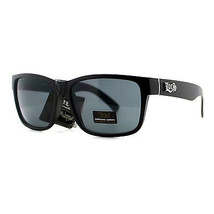 Herren Locs Sonnenbrille Schwarz Quadratisch Rechteckig Mode Hardcore - £9.34 GBP