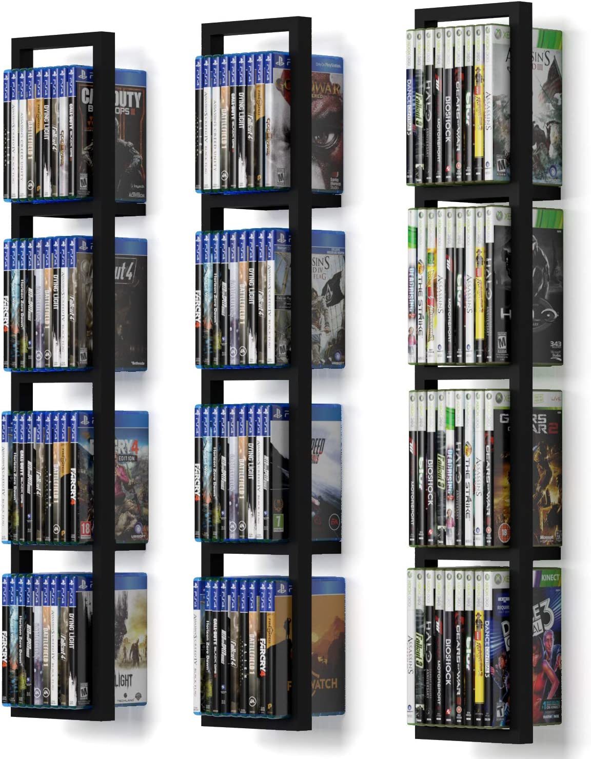 Primary image for You Have Space Black Floating Shelves For Wall, 34 Inch Video Games Cd Dvd