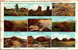 Postcard Wonder Scenes Craters Of The Moon National Monument Arco, ID Idaho 1948 - £3.16 GBP