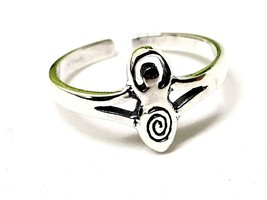 Dea Toe Ring 925 Sterling Silver Diana, Regolabile Pagan Wiccan Witch Boxed - £9.57 GBP
