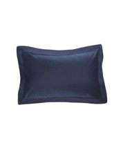 Fresh Ideas Poplin Tailored Pillow Sham Bedding Size Standard Color Navy - £23.94 GBP