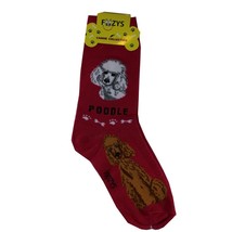 Poodle Dog Womens Socks Foozys Size 9-11 Red - £5.40 GBP
