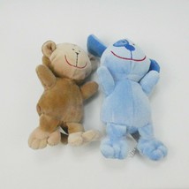Koala Baby Plush Rattle Baby Crib or Travel Toys Brown Monkey Blue Puppy Dog Set - £9.71 GBP
