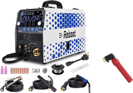 250Amp 6 in 1 Gas/Gasless Flux Core Mig/Stick/Lift Tig/Spot Welding/Spool Gun wi - $372.69