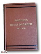 Rare  1915 Roberts Rules of Order Revised - £38.53 GBP