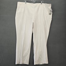 Catherines White Pants Refined Stretch Flat Front Lined NEW $64 Women&#39;s ... - $23.40