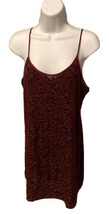 Vassarette  Vintage Nightie Burgundy Crushed Etched Velvet Rose Small Nightgown - £15.80 GBP