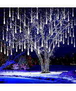 Christmas Lights Outdoor 8 Tubes Meteor Shower Lights LED Snow Falling D... - $31.99