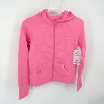 90 Degree By Reflex Girls Large 12 Pink Zip Up Hoodie NWT $58 - £14.21 GBP