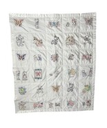 Vtg Hand Embroidered Butterfly Baby Toddler Patchwork Quilt Teddy Bear F... - €68,53 EUR Vtg Hand Embroidered Butterfly Baby Toddler Patchwork Quilt Teddy Bear F... - €68,53 EUR