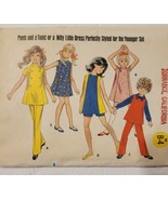 Butterick 5342 Girls Pants Tunic Dress Shorts Vintage Size 6 Breast 25 CUT  - £5.44 GBP