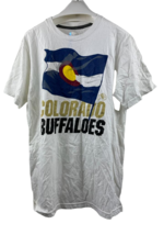 Majestic Men&#39;s Colorado Buffaloes Short Sleeve T-Shirt, White - MEDIUM - £11.92 GBP
