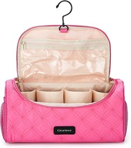 Travel Bag for Airwrap Styler and Attachments with Hanging Hook Organizer -Pink - £19.88 GBP