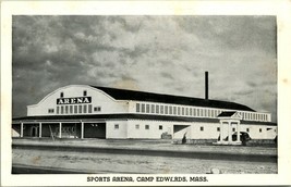 Vtg 1940s Postcard Camp Edwards Massachusetts MA Sports Arena Hament Pub - £4.43 GBP