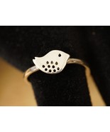 Artisan Jewelry 925 Sterling Silver Ring Tiny Bird Baby Chick Peep Ring ... - £15.93 GBP