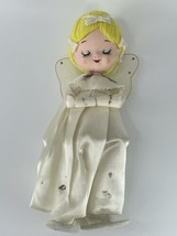 VTG Large Sleeping Angel White Satin Christmas Doll Ornament MCM Japan 1... - £37.80 GBP