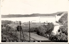 AR Norfolk Dam from Lookout Rock Arkansas  RPPC Postcard Y16 - £7.97 GBP