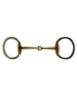 English Saddle Horse Stainless Steel Egg Butt Snaffle Bit w/ 5&quot; Copper M... - £15.68 GBP