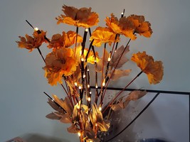 2 Pack Lighted Branch with 2Pack Artificial Flowers Branch Lights 30IN 20 LED  - £23.32 GBP