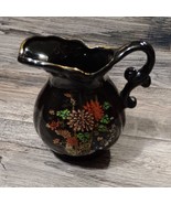 4&quot; creamer pitcher Japanese Black Floral - $362.63 MXN