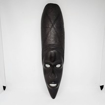 African Wood Wall Mask Hand Carved Wall Decor - £27.90 GBP