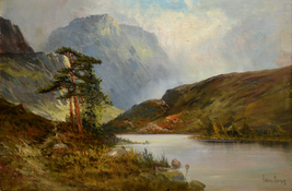 Cloud Formation Scottish Highland Landscape early 20th Century Listed British - £473.90 GBP