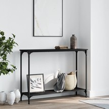 Console Table Black 101x30.5x75 cm Engineered Wood - £30.47 GBP