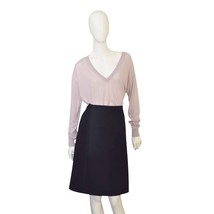 PRADA Black Virgin Wool Classy Knee Length Court Skirt size 42 - $207.90
