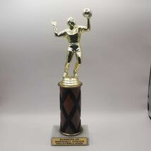 Vintage Volleyball 2nd Place Cup Marshal Center Marble Wood Plastic 341g - $60.00