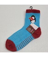 West Loop Women&#39;s Size 6 - 10 Blue Knit Penguin Slipper Socks w/ Grippers - $14.75
