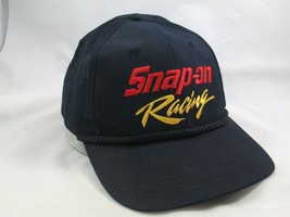 Snap On Racing Swingster Hat Vintage Dark Blue Snapback Baseball Cap - £23.63 GBP
