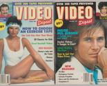 5 issues of Video Digest magazine 1987-88 very scarce - $50.00
