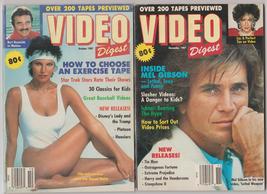 5 issues of Video Digest magazine 1987-88 very scarce - £39.50 GBP