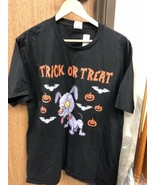 Halloween Trick Or Treat Zombie Dog T-shirt With Pumpkins - £11.97 GBP