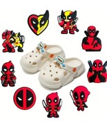 Lot Of 9 Deadpool &amp; Wolverine Shoe Charms For Crocs - New - Marvel’s Dea... - £10.45 GBP