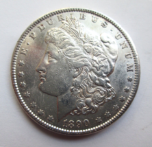 1890 Morgan US Silver Dollar 90% Pure Silver, San Francisco Mint Fine 12 - £38.15 GBP