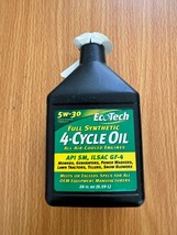 EcoTech Full Synthetic 4-Cycle Oil All Air-Cooled Engine 20 oz - £8.40 GBP