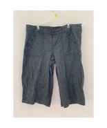 Torrid Womens Denim Colored Buttoned Bermuda Crop Pants Capri Size 18 - $208.88 MXN