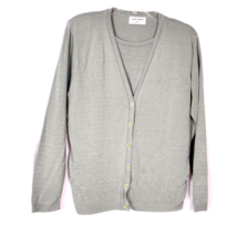 Alfred Dunner Women&#39;s Sweater Made With Cardigan Size Medium - $20.19