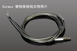 Headphones Headset Repair Silver plated Cable wire 1.2M Universal -3.5mm... - $9.89
