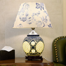 Chinese Table Lamp Bedside Lamp Bedroom Light Luxury Retro Table Porcelain Lamp - £121.71 GBP