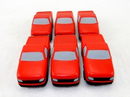 6 Red Pickup Truck Squeeze Toys ~ Stress Relief, Arthritis Therapy, Play... - $10.73