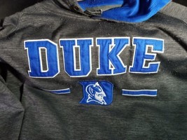 Duke University Blue Devils Gray Blue Logo Hoodie Sweatshirt mens size X... - $29.99