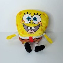 Spongebob Squarepants Plush Stuffed Animal Happy  Shiny Nickelodeon Nanco 8&quot; - £15.77 GBP