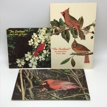 Vintage Red Cardinal Postcards State Bird Of Kentucky And Ohio Lot Of 3 - £7.73 GBP